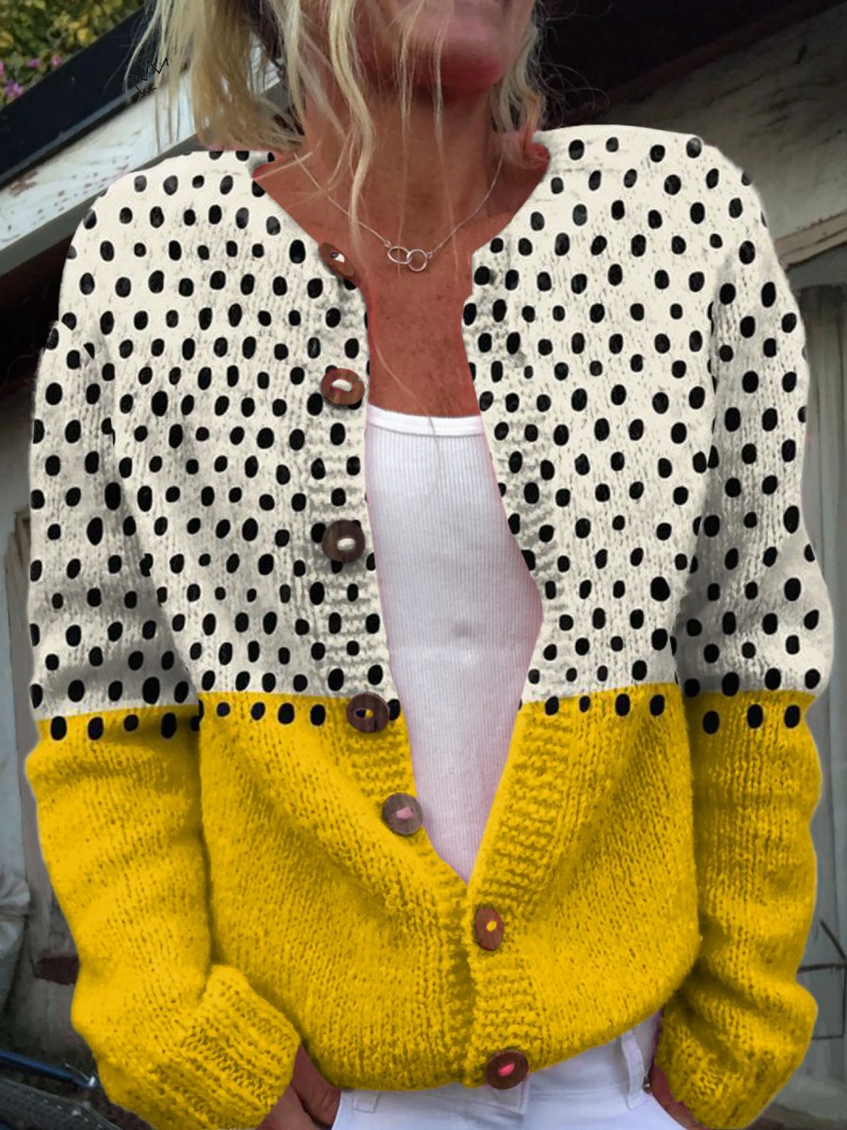 Junella™ | Vintage Knit Cardigan Sweater.