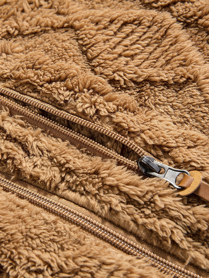 Velinor Jacquard Teddy Hoodie