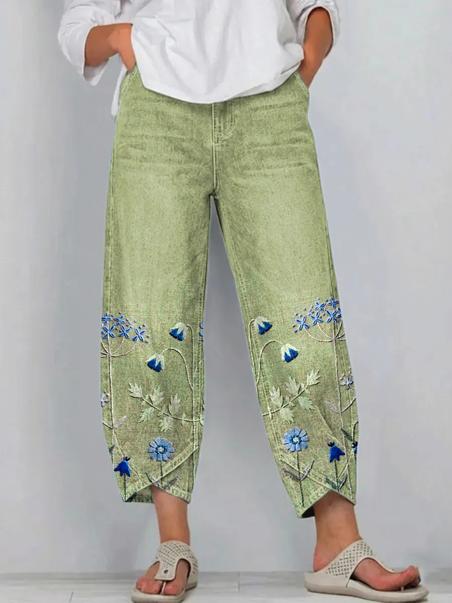 Aven | Casual Embroidered Pants