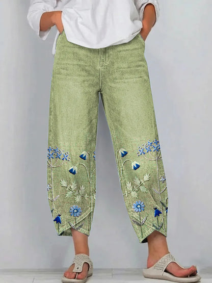 Aven | Casual Embroidered Pants