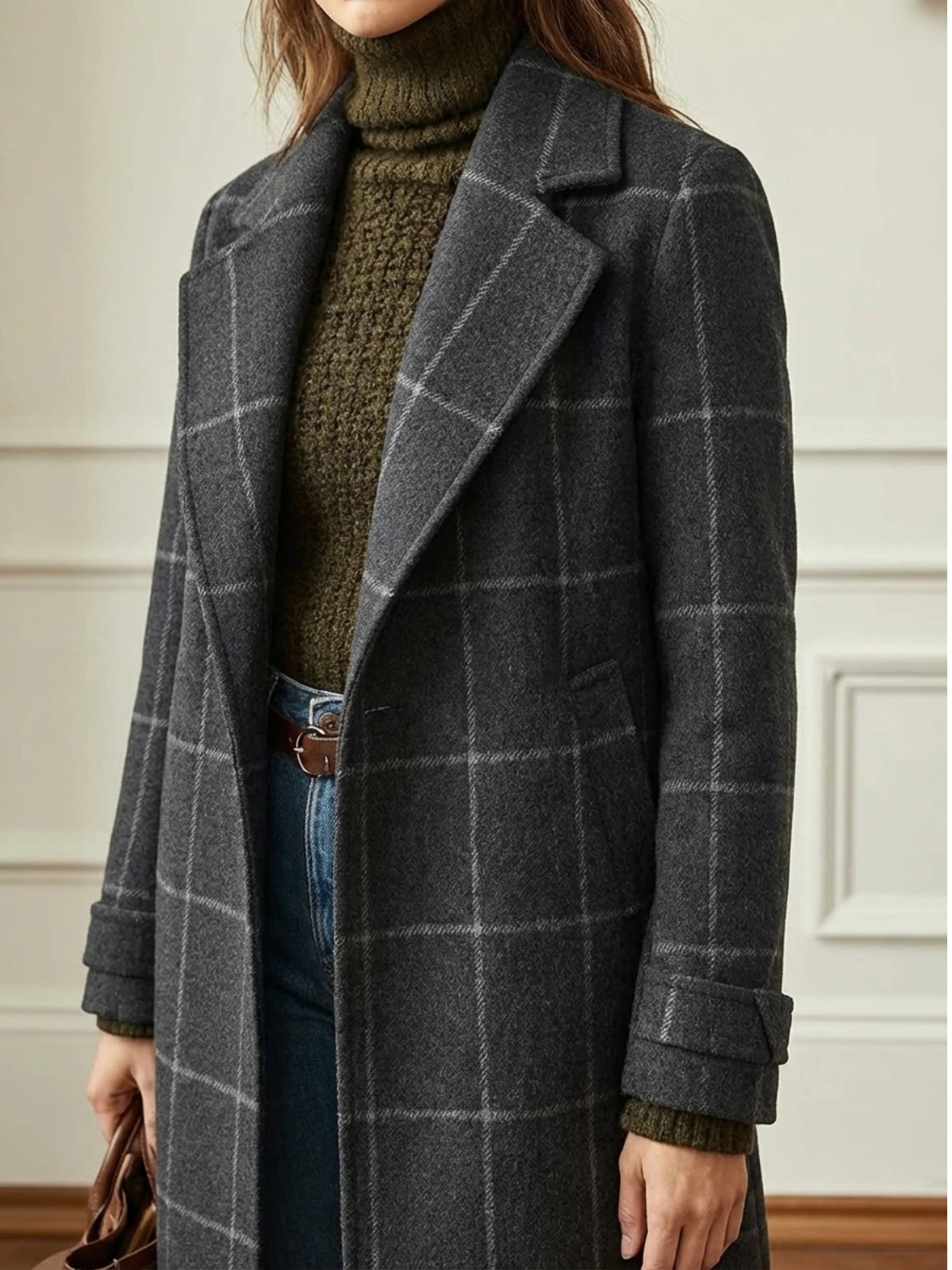 Elowen Classic Checkered Coat