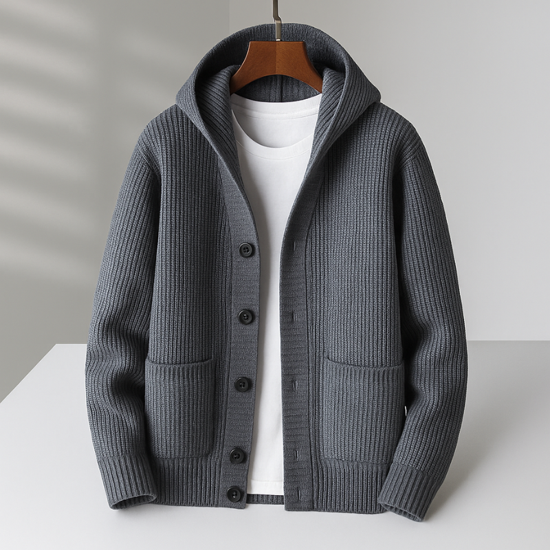 Weston™ – Premium Knit Hooded Cardigan
