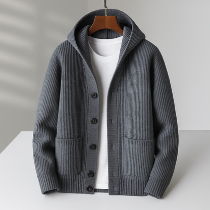 Weston™ – Premium Knit Hooded Cardigan