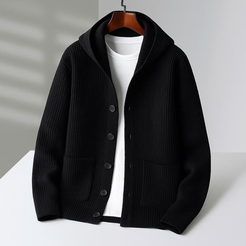 Weston™ – Premium Knit Hooded Cardigan