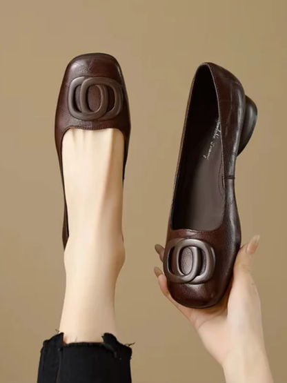 Opium Leather Flats.