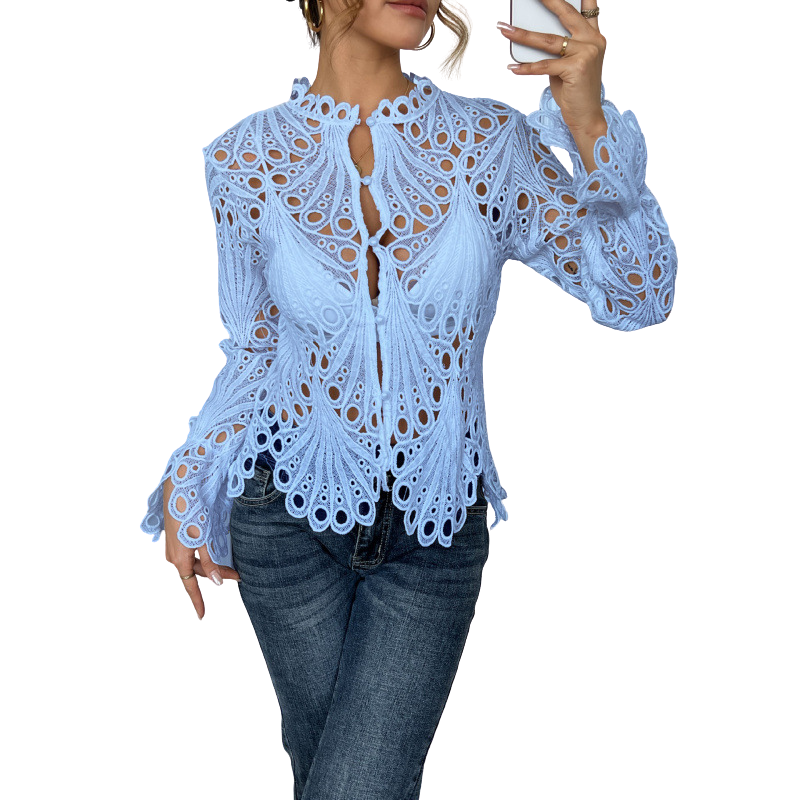 Melody – Modern Hollow Detail Blouse