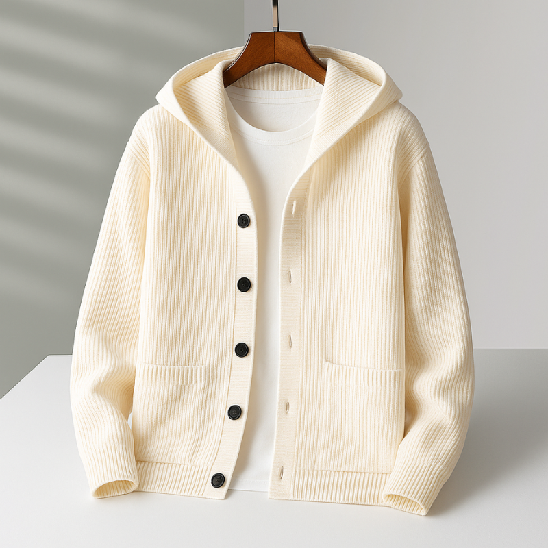 Weston™ – Premium Knit Hooded Cardigan