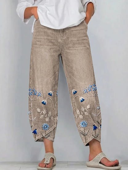 Aven | Casual Embroidered Pants