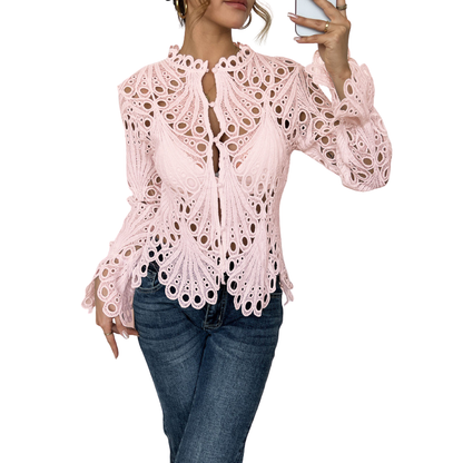 Melody – Modern Hollow Detail Blouse