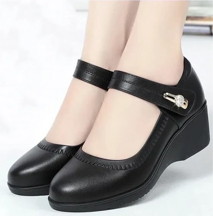 Camila Comfort Leather Support Shoes