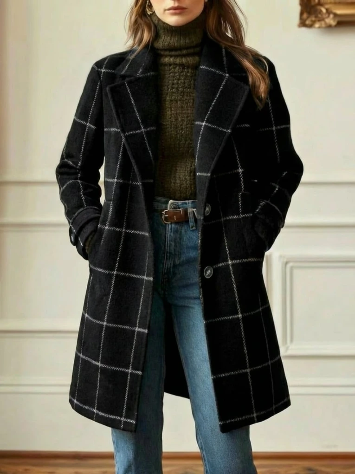 Elowen Classic Checkered Coat