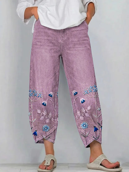 Aven | Casual Embroidered Pants