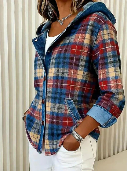 Rhea™ | Denim Chequed Shirt