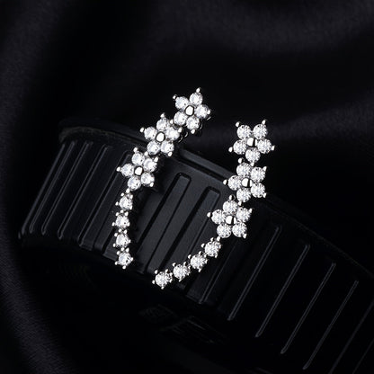 Floral Ear Climber Earrings