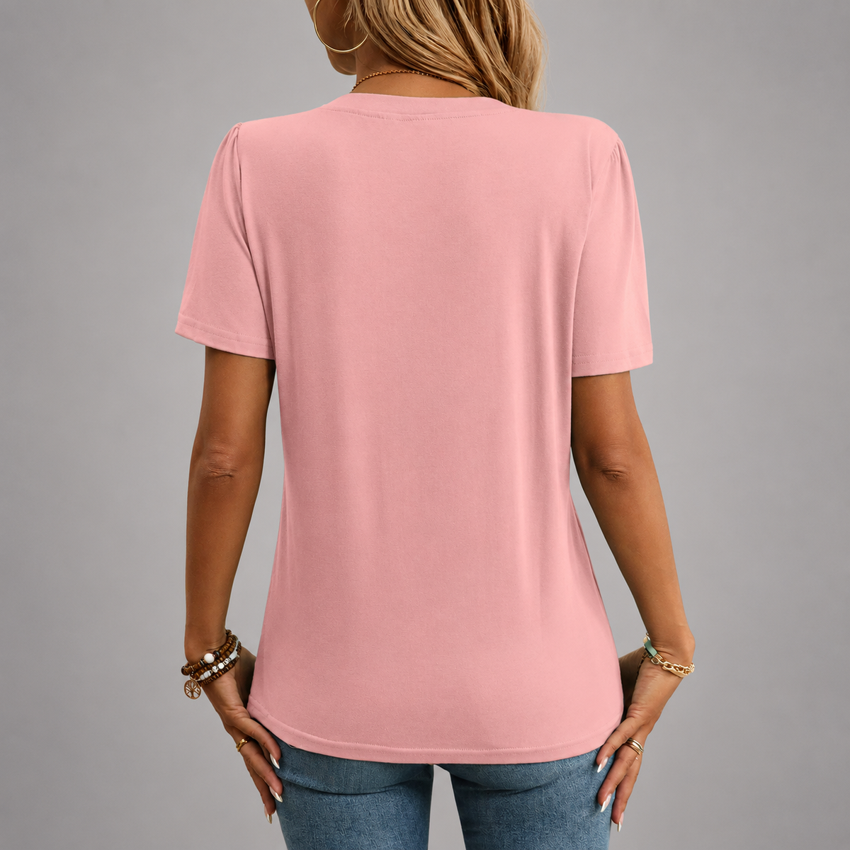 Elara Split Neck Blouse