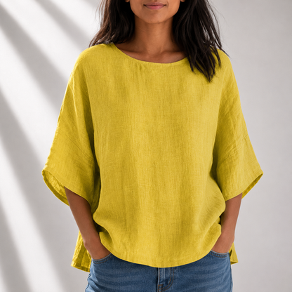Emery Cotton Linen Blouse