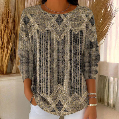 Evelyn | Vintage Striped Long Sleeve Tee