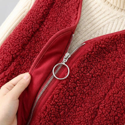 Harlow | Cozy Fleece Shearling Vest
