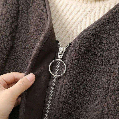 Harlow | Cozy Fleece Shearling Vest
