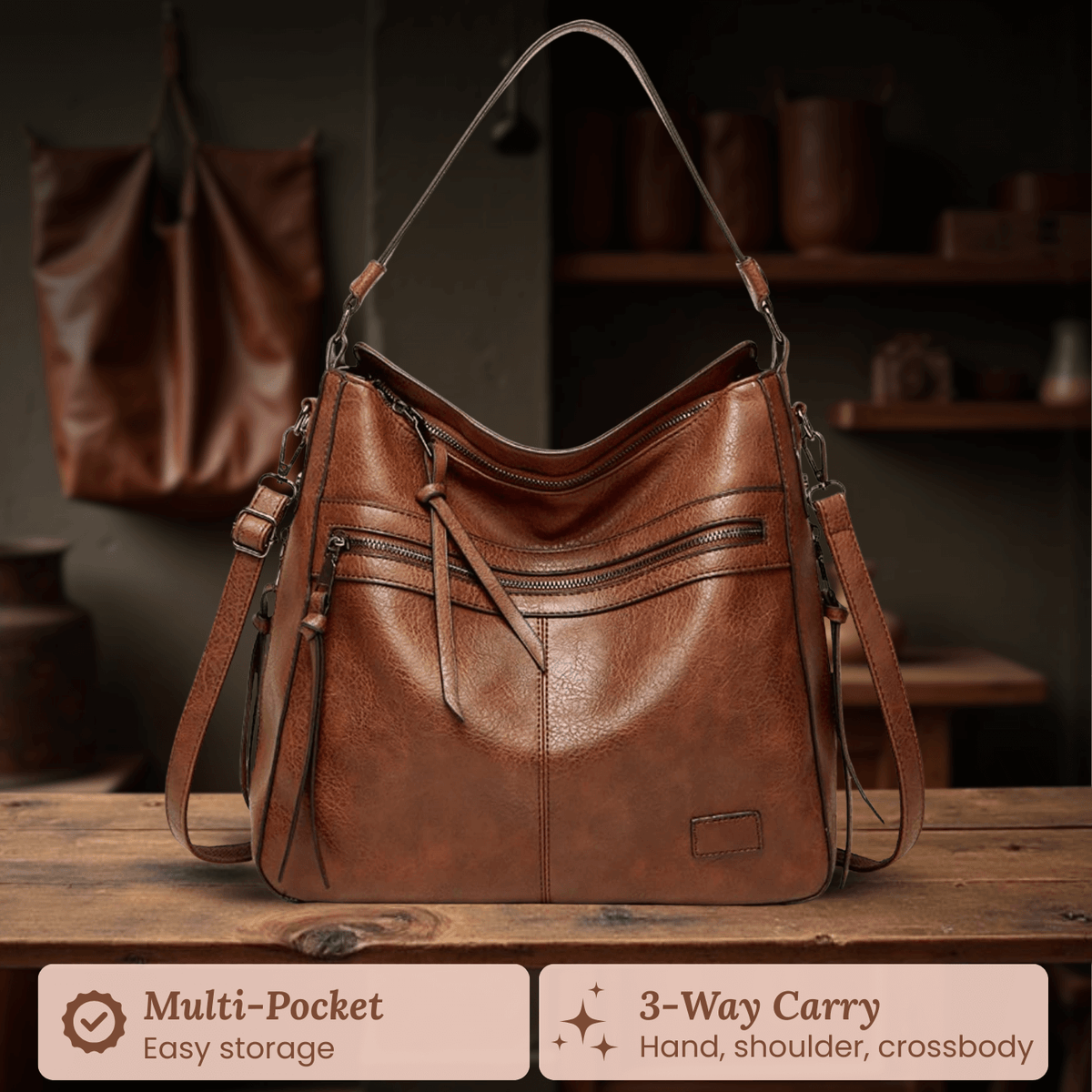 Serena’s Zip Carry | Shoulder Bag
