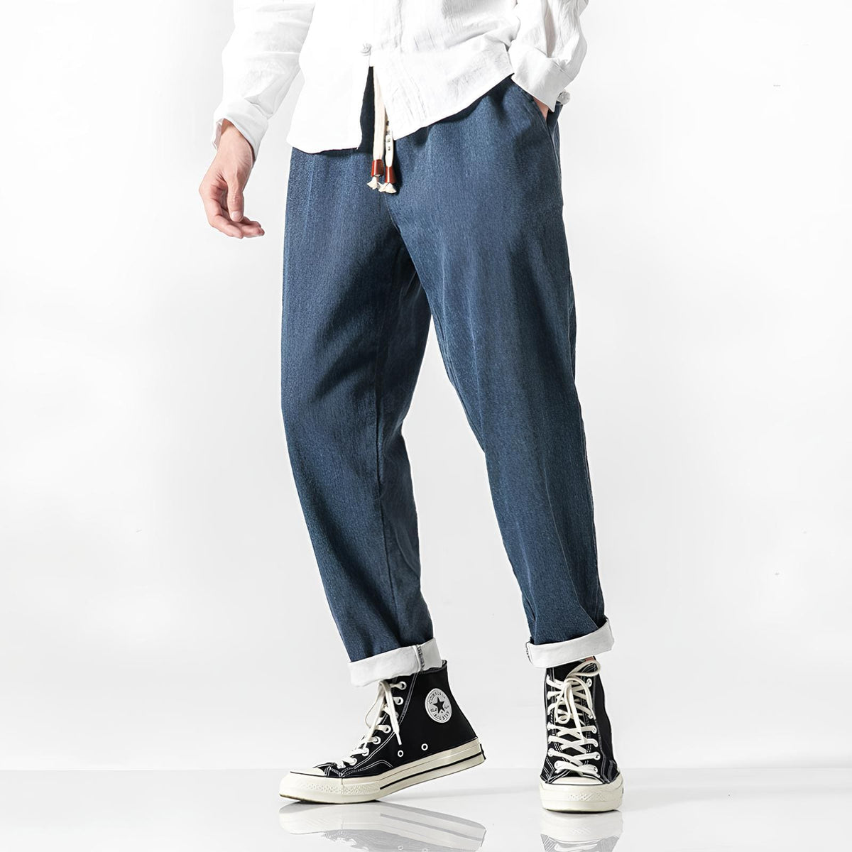 Kaizen | Relaxed Denim Pants