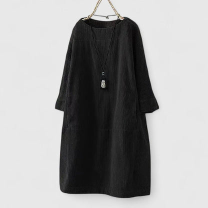 Lorra™ Vintage Comfort Midi Dress