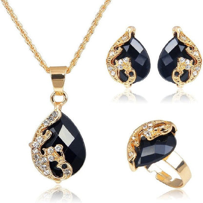 Amara™ | Gold Bridal Jewelry Set