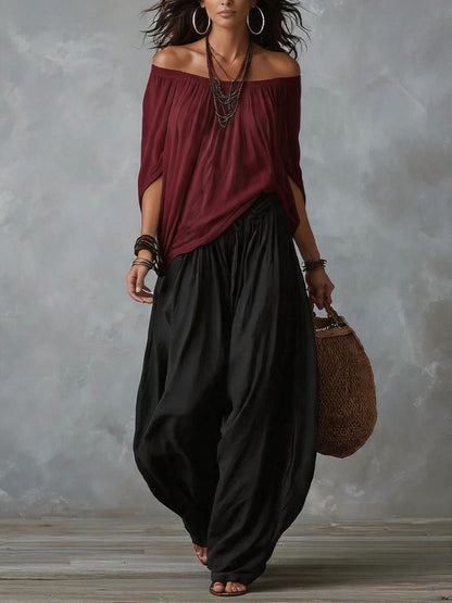 Camila™ | Effortless Off-Shoulder Two-Piece Set