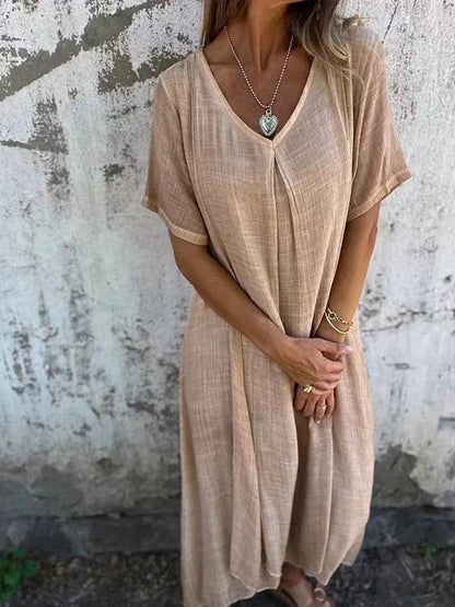 Violet™ | Loose-Fit V-Neck Dress