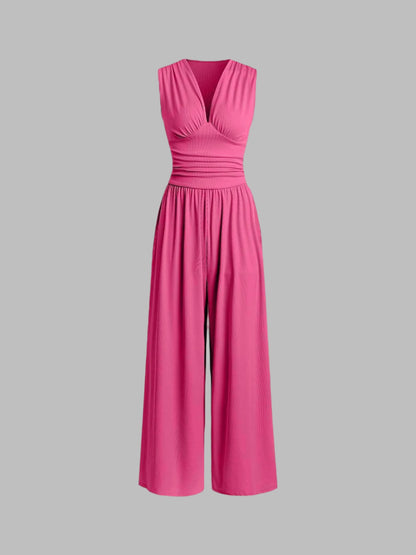 Nolene – Chic Sleeveless Wide-Leg Jumpsuit