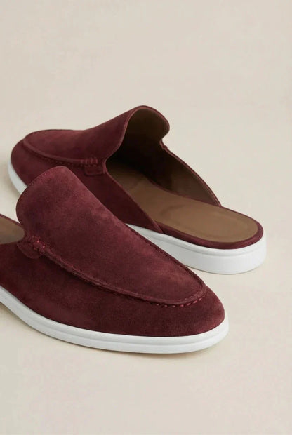 Bordeaux Suède Yacht Mule