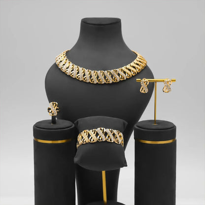 Amara™ | Gold Bridal Jewelry Set