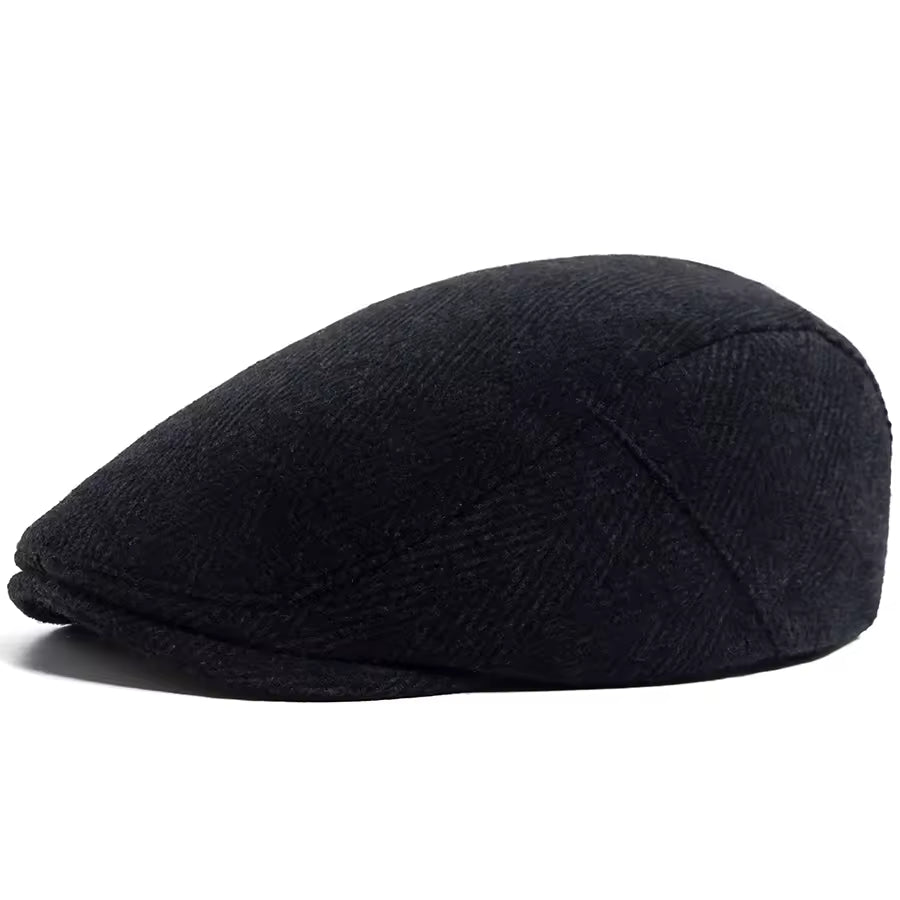 Herringbone Wool Cap