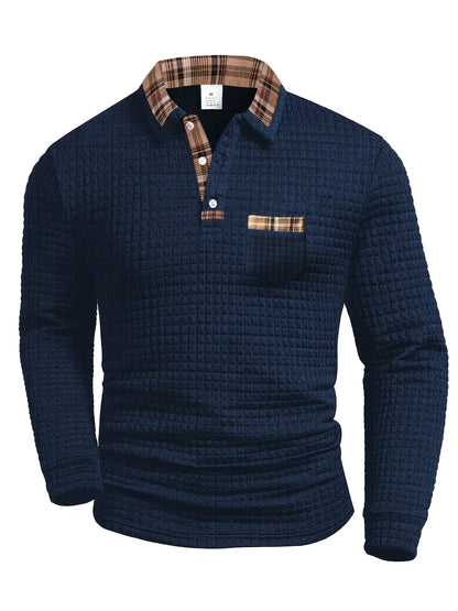 Cason Refined Knit Polo Sweater