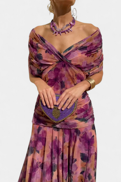 Hayden™ Floral V-Neck Maxi Dress