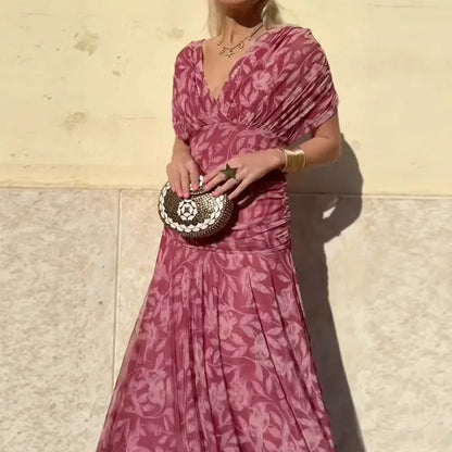 Hayden™ Floral V-Neck Maxi Dress