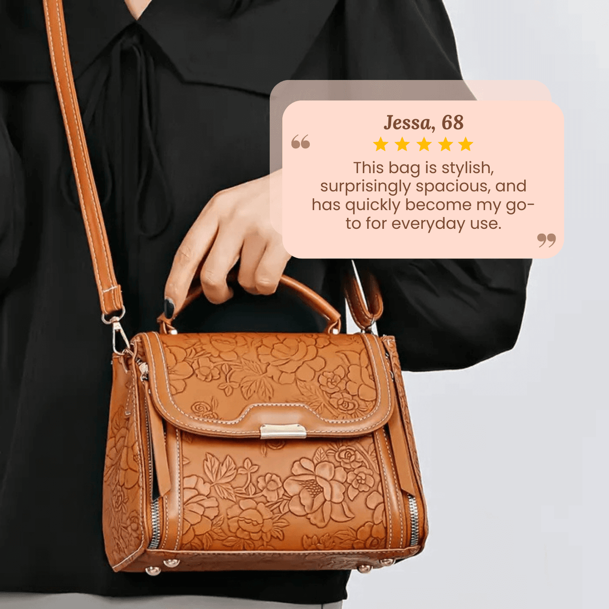 Michela’s Floral Elegance | Handbag