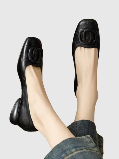 Opium Leather Flats.