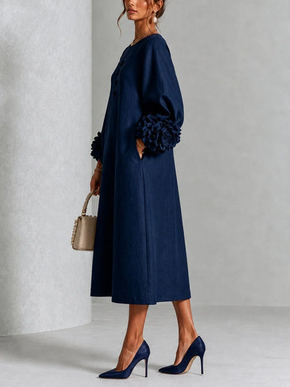 LILIANA | ELEGANT FLORAL MIDI DRESS