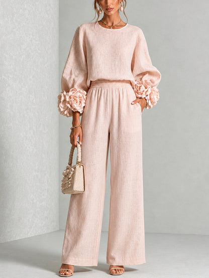 ROSALIE | FLORAL CUFF TWO-PIECE SET.