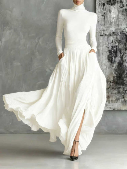Avelina™ | Elegant Pleated Maxi Dress