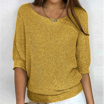 Savannah | Three Quarter Sleeve Sweater