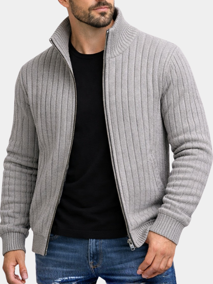 Montclair | Ribbed Zip Cardigan