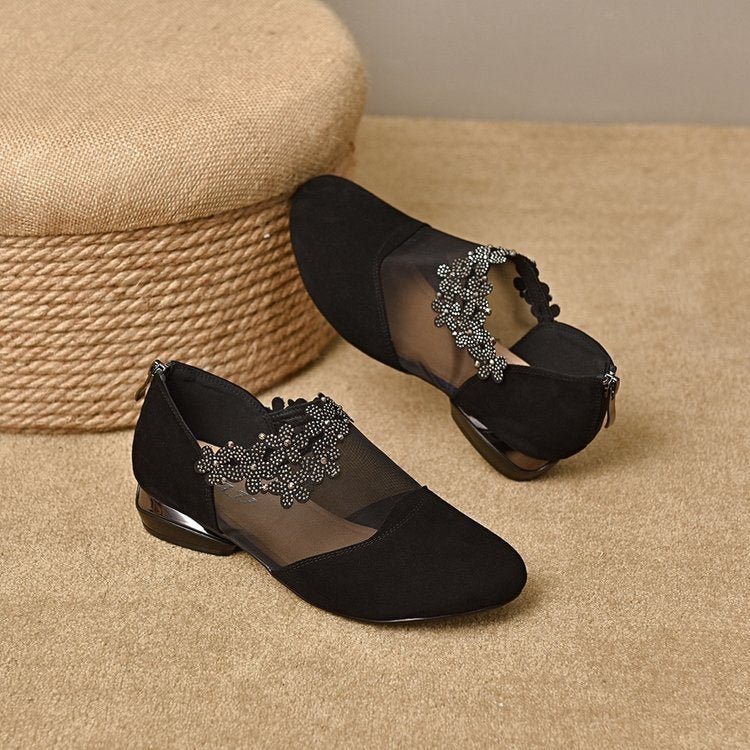 Mesh Platform Sandal