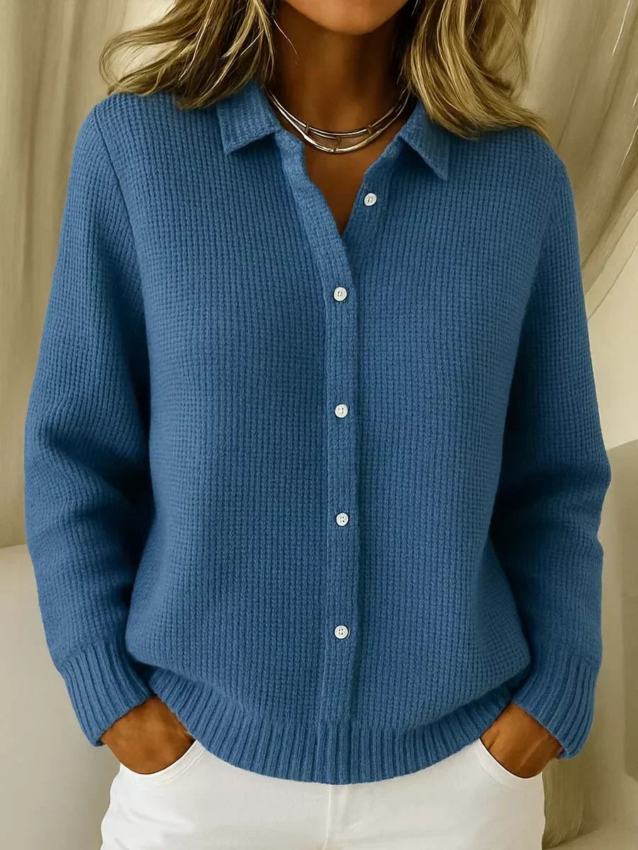 Katrina | Textured Knit Button Cardigan.