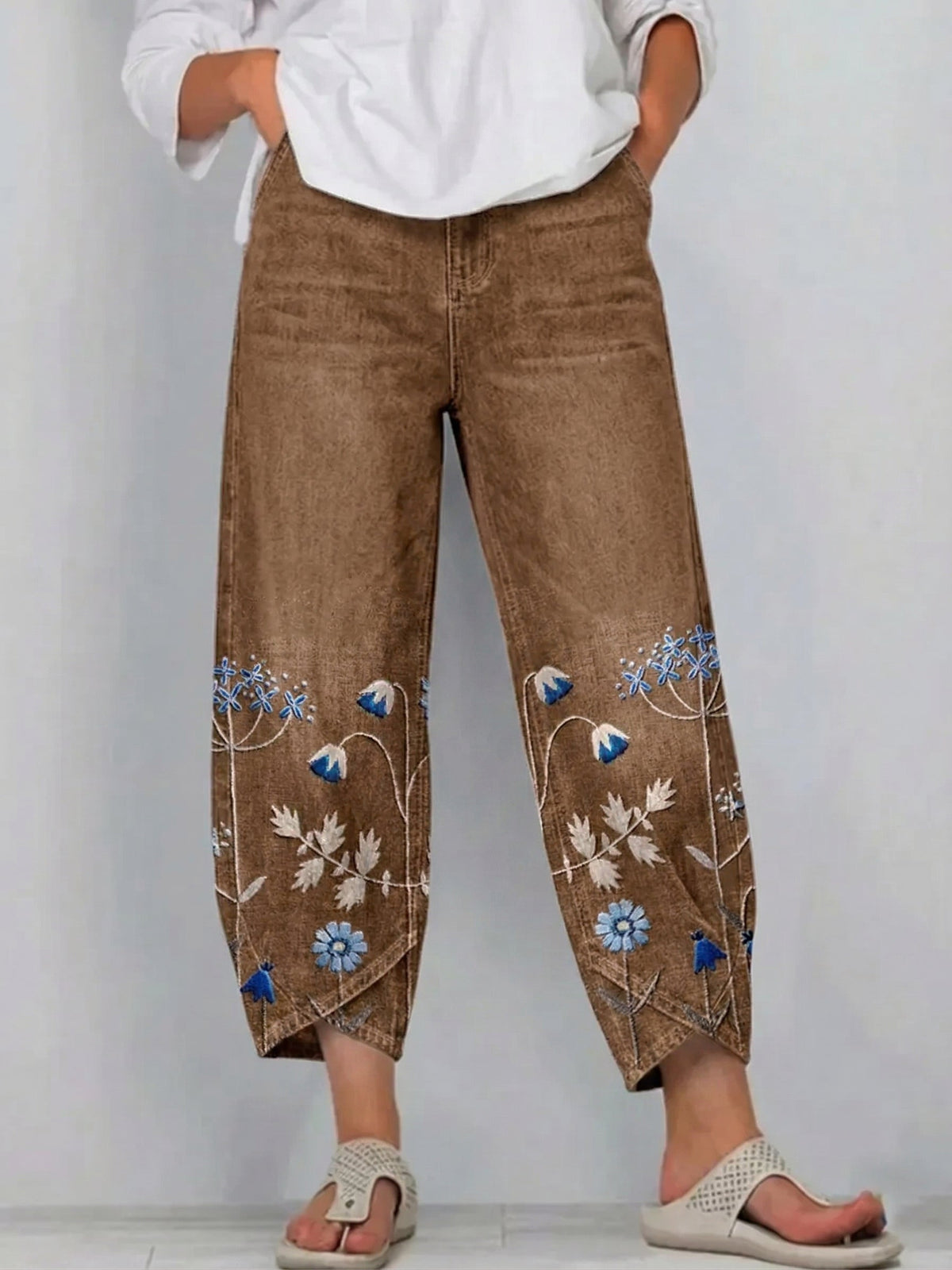 Aven | Casual Embroidered Pants