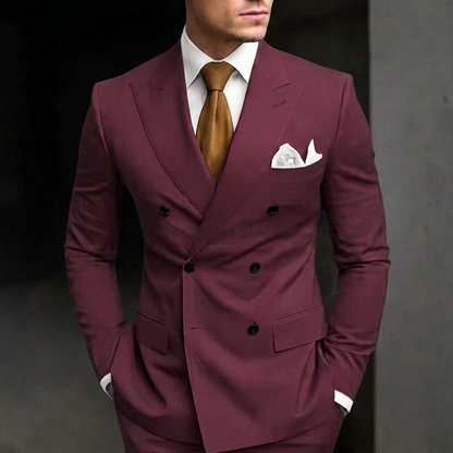Morden Double-Breasted Tailored Suit