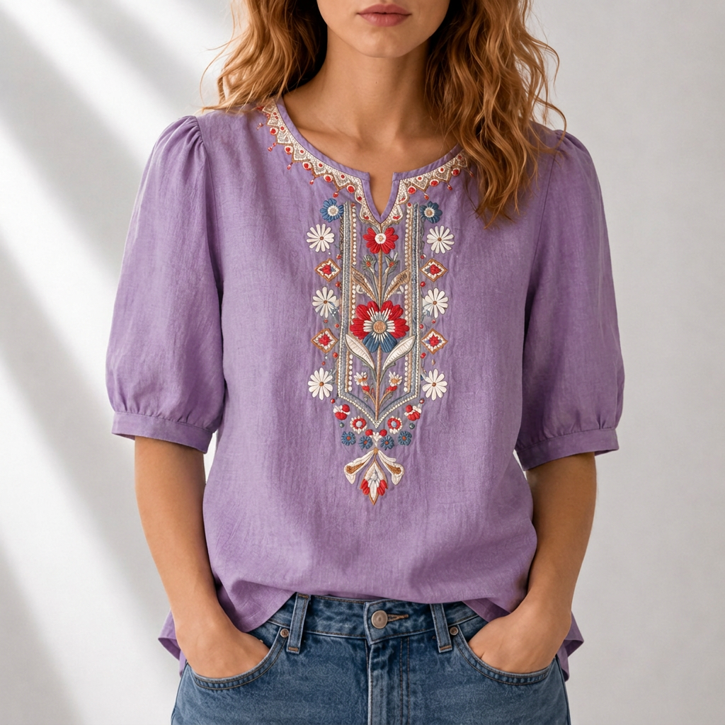Seraphina Floral Embroidered Blouse