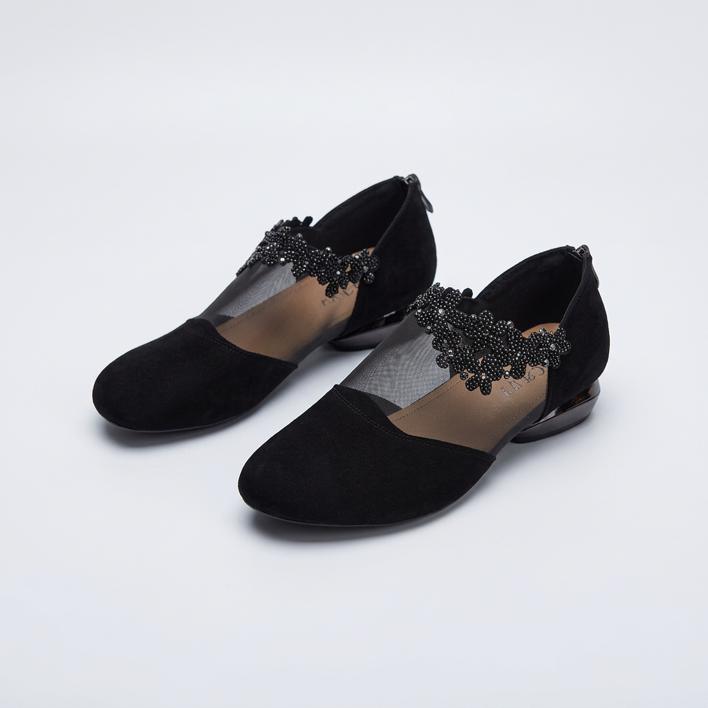 Mesh Platform Sandal