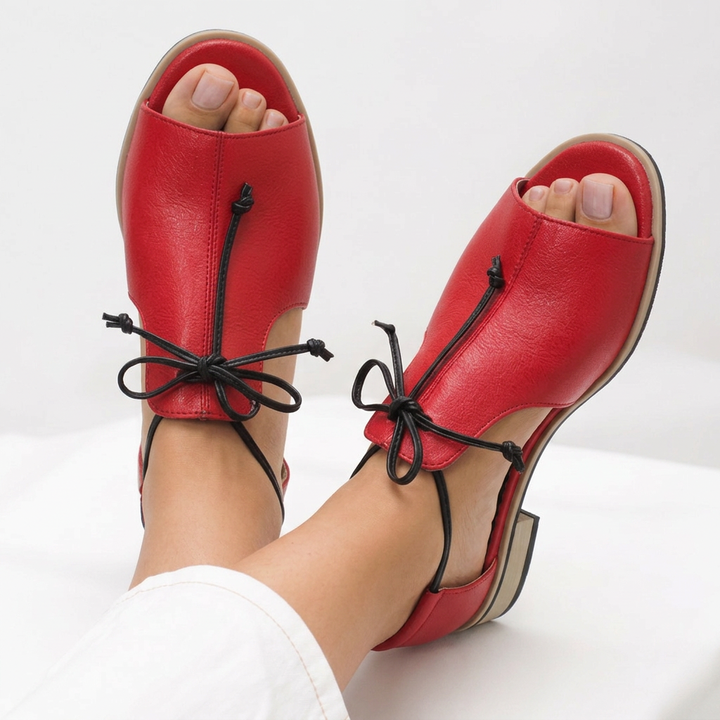 LILLIANA – STRAP-STYLE LEATHER SANDALS